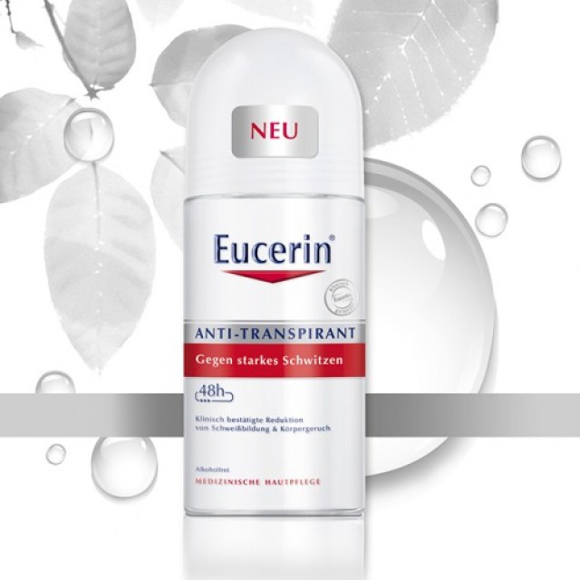 EUCERIN ANTIPERSPIRANT STRONG ROLL ON 50ML - Online Apoteka EUCERIN ANTIPERSPIRANT STRONG ROLL ON 50ML